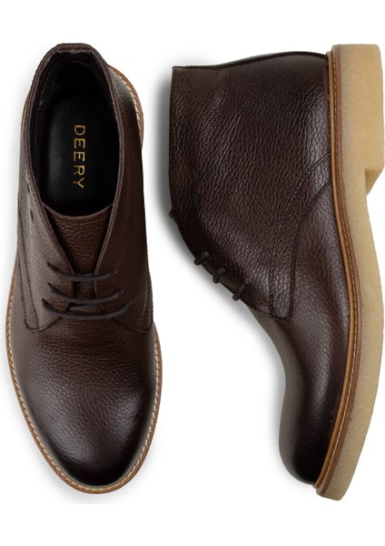Hakiki Deri Kahverengi Erkek Bot fırsatları