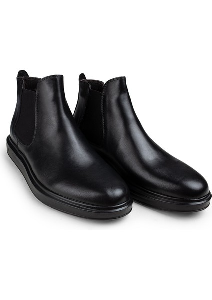 Hakiki Deri Siyah Comfort Chelsea Erkek Bot fiyatları