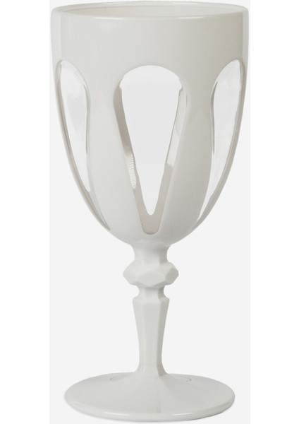 Beyaz Akrilik Kadeh 17,8 cm