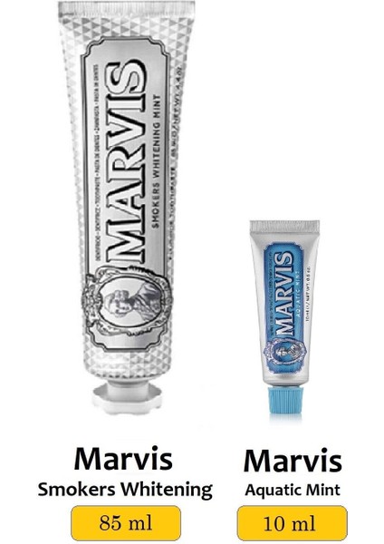 Smokers Whitening Mint Diş Macunu 85 ml Aquatic Mint 10 ml