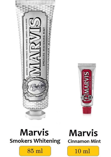 Smokers Whitening Mint Diş Macunu 85 ml Cinnamon Mint 10 ml