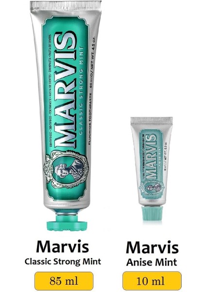 Classic Strong Mint Diş Macunu 85 ml Anise Mint 10 ml