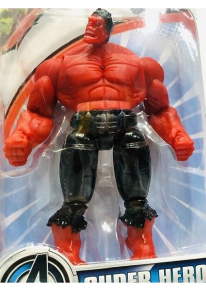 Red Hulk Figür Karakter Oyuncak Kırmızı Hulk 17 cm -Rgl