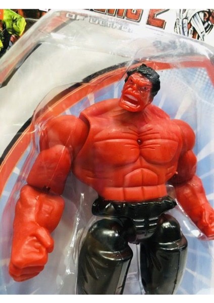 Red Hulk Figür Karakter Oyuncak Kırmızı Hulk 17 cm -Rgl