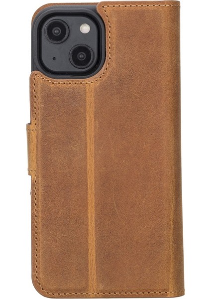 Apple iPhone 14 Uyumlu Deri Cüzdanlı Kılıf Mwwn G19 Taba indirimleri