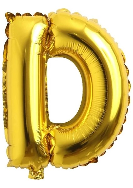 D Harfi Gold Folyo Balon