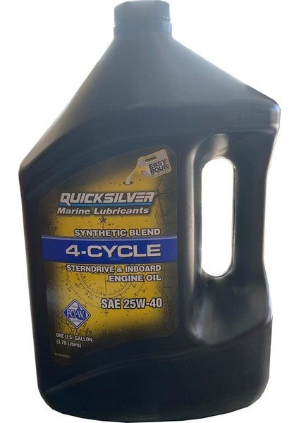 Quicksilver 4 Cycle Sae 25W40 Motor Yağı Tekne