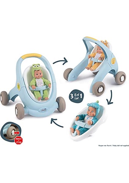 210207 Minikiss Babywalker Yürüteç, 3-In-1, Çok Renkli