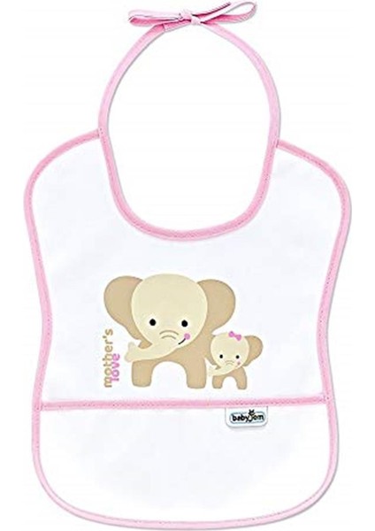 Babyjem Poli Muşamba Önlük, Küçük, Pembe
