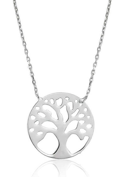 925 Ayar Gümüş Hayat Ağacı Kadın Gümüş Kolye