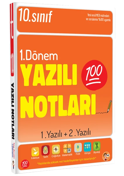 Tonguç Akademi 10. Sınıf Yazılı Notları 1. Dönem 1 ve 2. Yazılı Notları