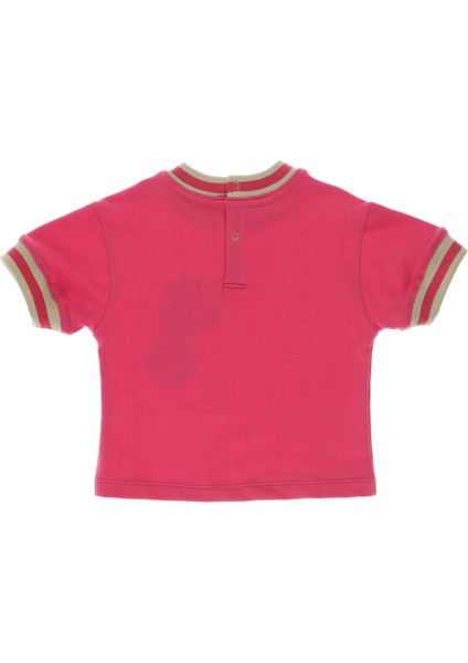 Kız Bebek Yuvarlak Yakalı Baskı Detaylı T-Shirt fiyatları
