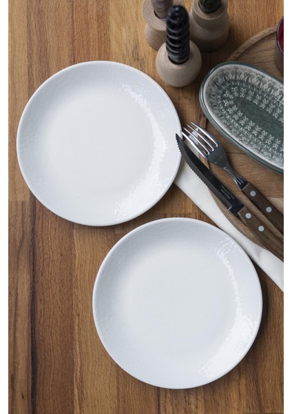 Pearl White Ikili Pasta Tabağı