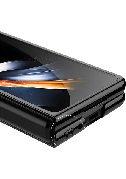 Samsung Galaxy Z Fold 4 Kılıf Ultra Ince Köşeleri Şık Tasarım Şeffaf Kapak