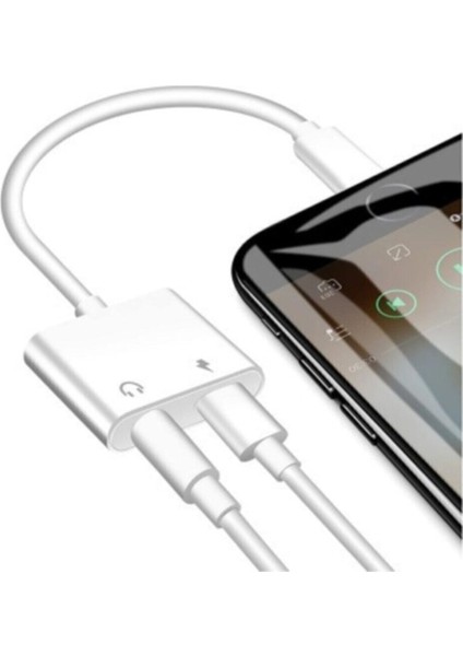 Iphone Ipad Lightning Uyumlu Kulaklık ve Şarj Çevirici Dönüştürücü Çoğaltıcı Kablo 6 7 8 x Xs Xs Ma