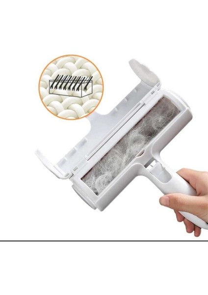 Hazneli Kedi Köpek Evcil Hayvan Kazak Kıyafet Elbise Halı Yatak Tüy Temizleyici Kıl Toz Toplayıcı fırsatları