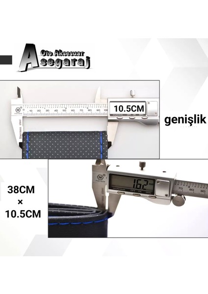 Fiat Linea Uyumlu Dikmeli Direksiyon Kılıfı Noktalı Alkantara Mavi Yüzüklü