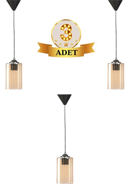 BBY Home & Design Avize,sarkıt Modern 3 Adet Milas Model