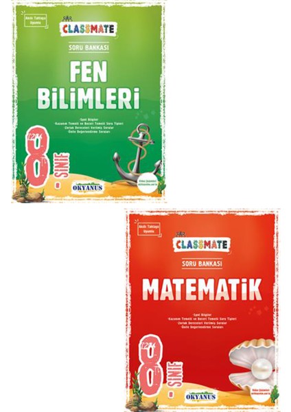 8. Sınıf Classmate Fen Bilimleri Matematik Soru Bankası Seti