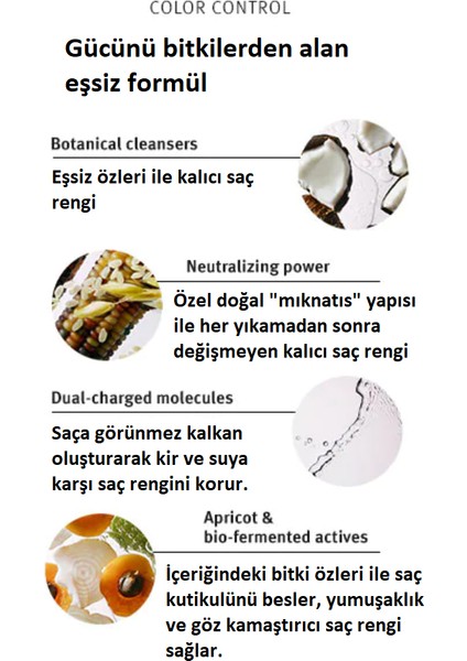 Color Control Boyalı Saçlar Için Renk Koruyucu Bitkisel Doğal Vegan Saç Kremi 200ml fırsatları