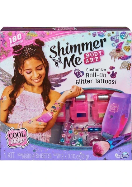 Spin Master 6061176 Cool Maker, Shimmer Me Body Art, +8 Yaşs