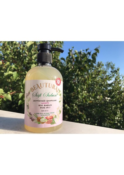 Doğal Sızma Zeytinyağı Şampuanı-Sıvı Sabun-Duş Jeli-Lavanta-500gr