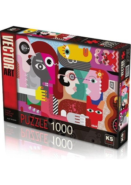 KS Games Strange People And Dirty Dog Puzzle & Yapboz -1000 Parça