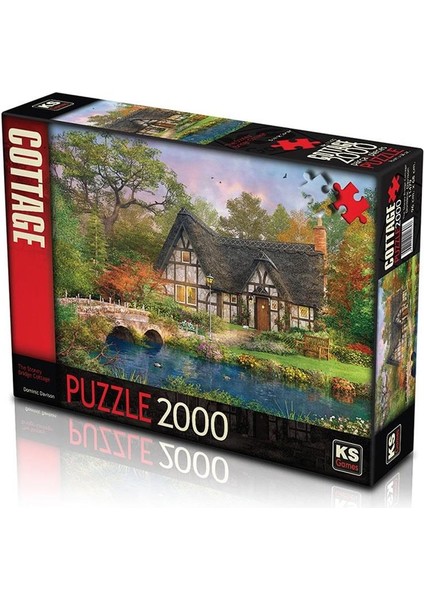 KS Games The Stoney Bridge Cottage Kır Evi Puzzle & Yapboz - 2000 Parça