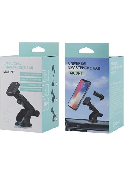 W16 Magnetik Araç Telefon Tutucu Kuvvetli Vantuz/mıknatısı Teleskopik 240° Açılı Dönen Kol indirimleri