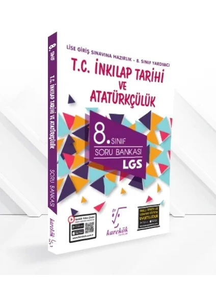 Karekök Yayıncılık 8. Sınıf T.C. İnkılap Tarihi ve Atatürkçülük Soru Bankası