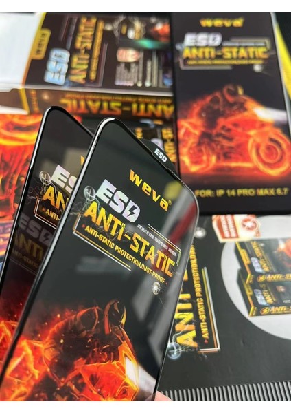 Weva Esd Anti-Statik Cep Telefonu Apple iPhone 11 Için Temperli Cam