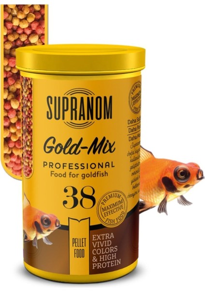 Supranom Japon Balık Yemi Gold-Mix Pellet Food 250ML