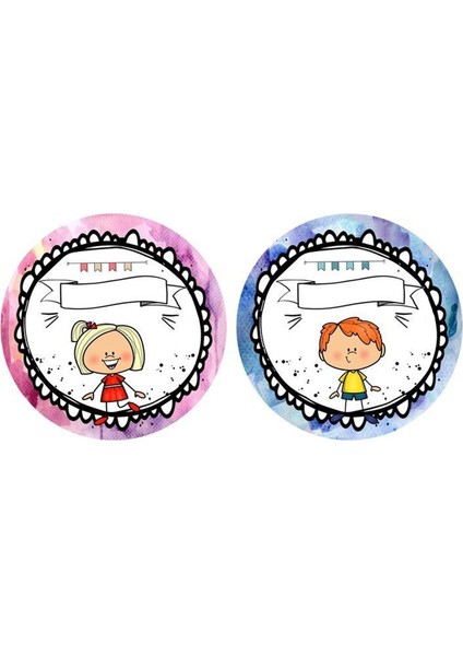 Okul Etiketi(Stickerı) (5x6 cm 24 Adet)