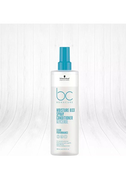 Bc Bonacure Moisture Kick Glycerol Moisturising Spray Conditioner 400 Ml