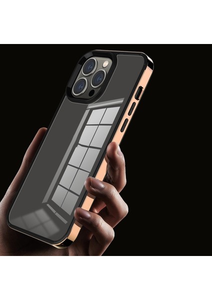 Için 3'ü Elektrolize Edilmiş Çerçeve Telefon Kılıfı - Gri (Yurt Dışından)