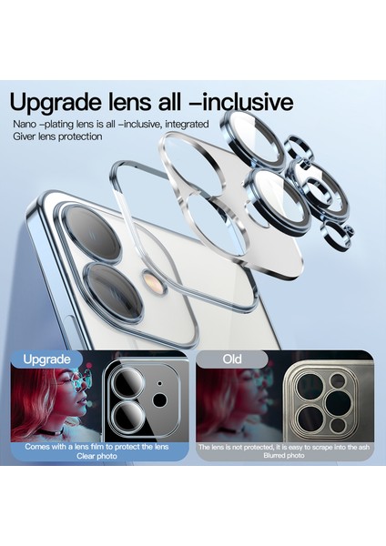 Için Cam Lens Telefon Kılıfı - Gümüş (Yurt Dışından) modelleri