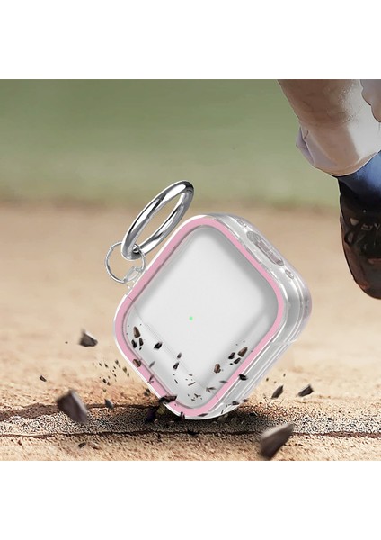 Airpods Için Kanca ile Iki Renkli Fotoğraf Çerçeve Pc Anti-Fall Kablosuz Kulaklık Kılıfı 1/2 (Pembe) fiyatları