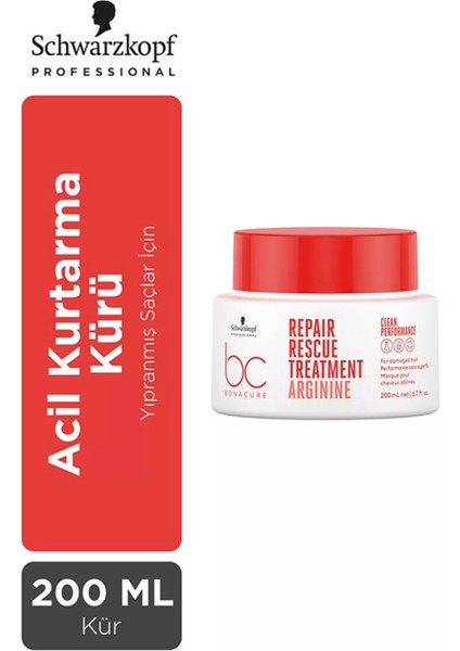 Bc Bonacure Repair Rescue Arginine For Damaged Hair Hair Mask 200 Ml