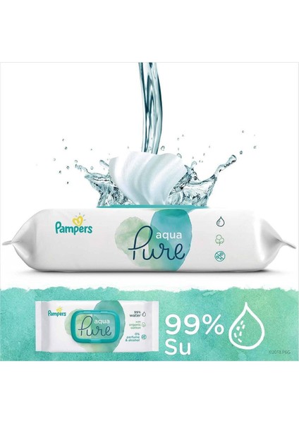 Aqua Pure Islak Havlu Mendil 3'lü 144 Yaprak