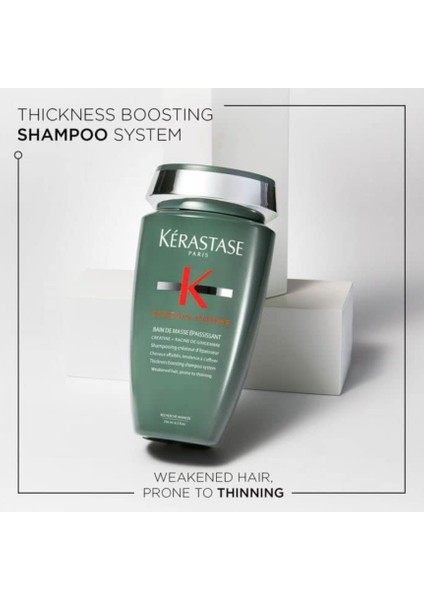 Genesis Homme Bain De Masse For Thin Looking Hair Thickening Densifying Shampoo For Men 250ml fiyatları