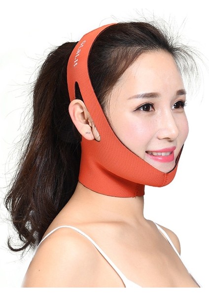 2 Adet Dişi Yüz Bakımı Kaldırma Sıkılaştırıcı Bandaj (Turuncu)