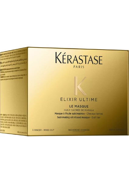 Elixir Ultime Le Masque Matlaşmış Saçlar Için Parlaklık Verici Saç Maskesi 200 Ml