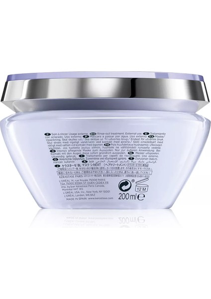Blond Absolu Masque Ultra Violet Color Hold Hair Mask 200 Ml