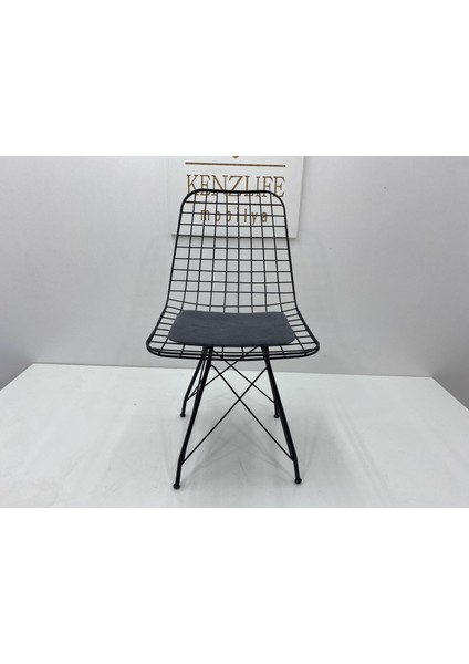 Knsz kafes tel sandalyesi 1 li mazlum syhantrasit kumaş ofis cafe bahçe mutfak