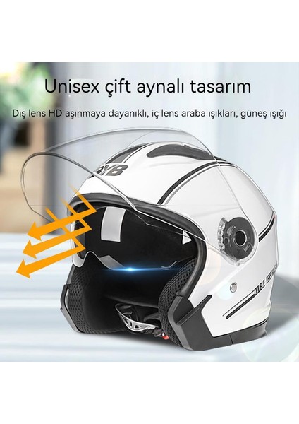 Anti-Damla Motosiklet Kaskı-Beyaz (Yurt Dışından) fiyatları