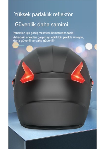 Anti-Damla Vizörlü Motosiklet Kaskı (Yurt Dışından)