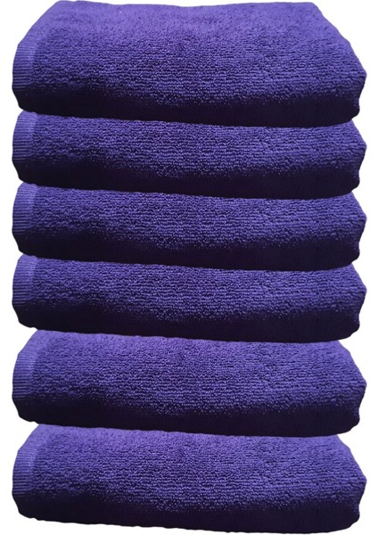 6lı Paket Boya Tutmayan Mikrofiber El Yüz Spor Kuaför Havlusu 50X90 cm