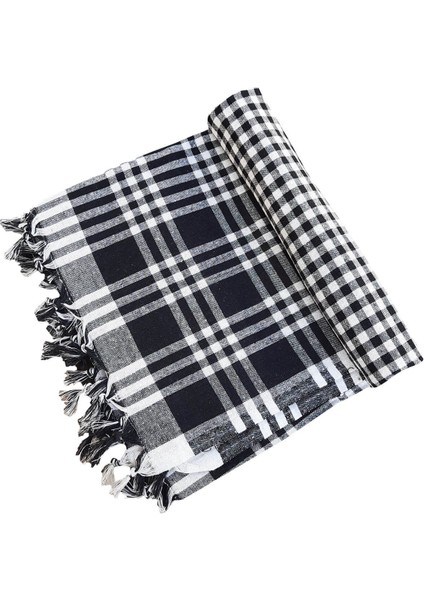 170X170 Pötikare Yer Sofra Bezi Piknik Masa Örtüsü Saçaklı