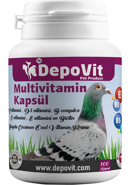 Multi Vitamin Kapsül 100 Adet