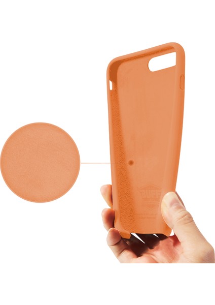 iPhone Se/8/7 Rubber Fit Kılıf Light Orange